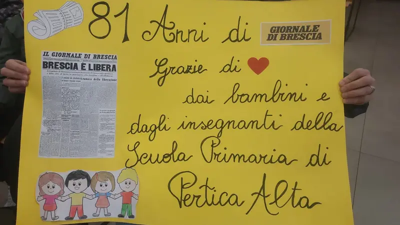 I bambini della scuola primaria di Pertica Alta in visita al GdB
