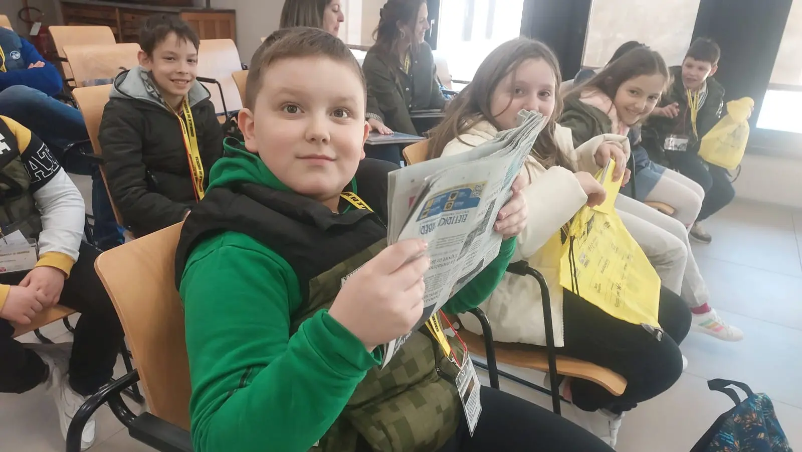 I bambini della scuola primaria di Pertica Alta in visita al GdB