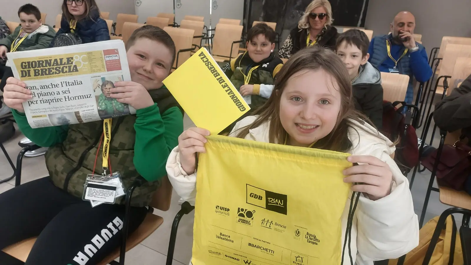 I bambini della scuola primaria di Pertica Alta in visita al GdB