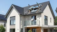 Il lucernaio dei vicini distrutto dalla grandinata