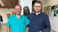 A destra il ricercatore Alessandro Rovetta assieme al prof Alessandro Vitale