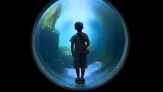 Un bambino incantato dall'acqua