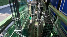 Uno scorcio dello stabilimento di Vetrerie Maccarinelli