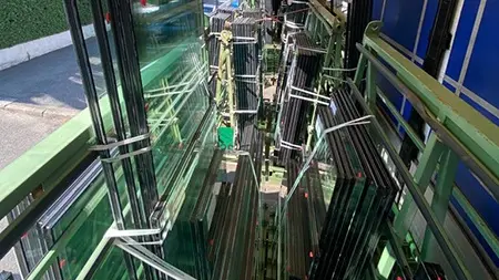 Uno scorcio dello stabilimento di Vetrerie Maccarinelli