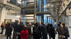 Una visita al Centro stampa quotidiani - © www.giornaledibrescia.it