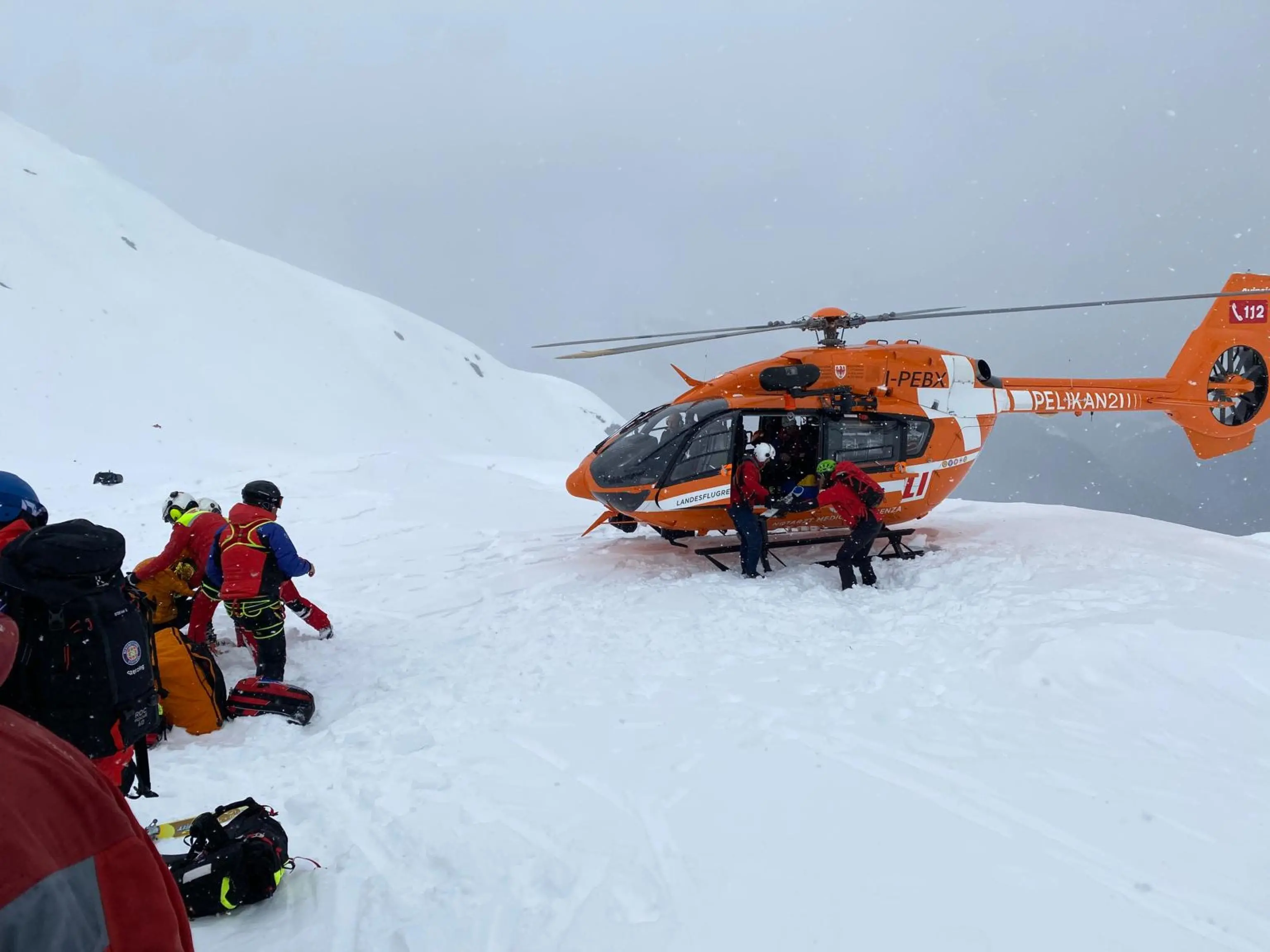Valanga in Val Ridanna, i soccorsi