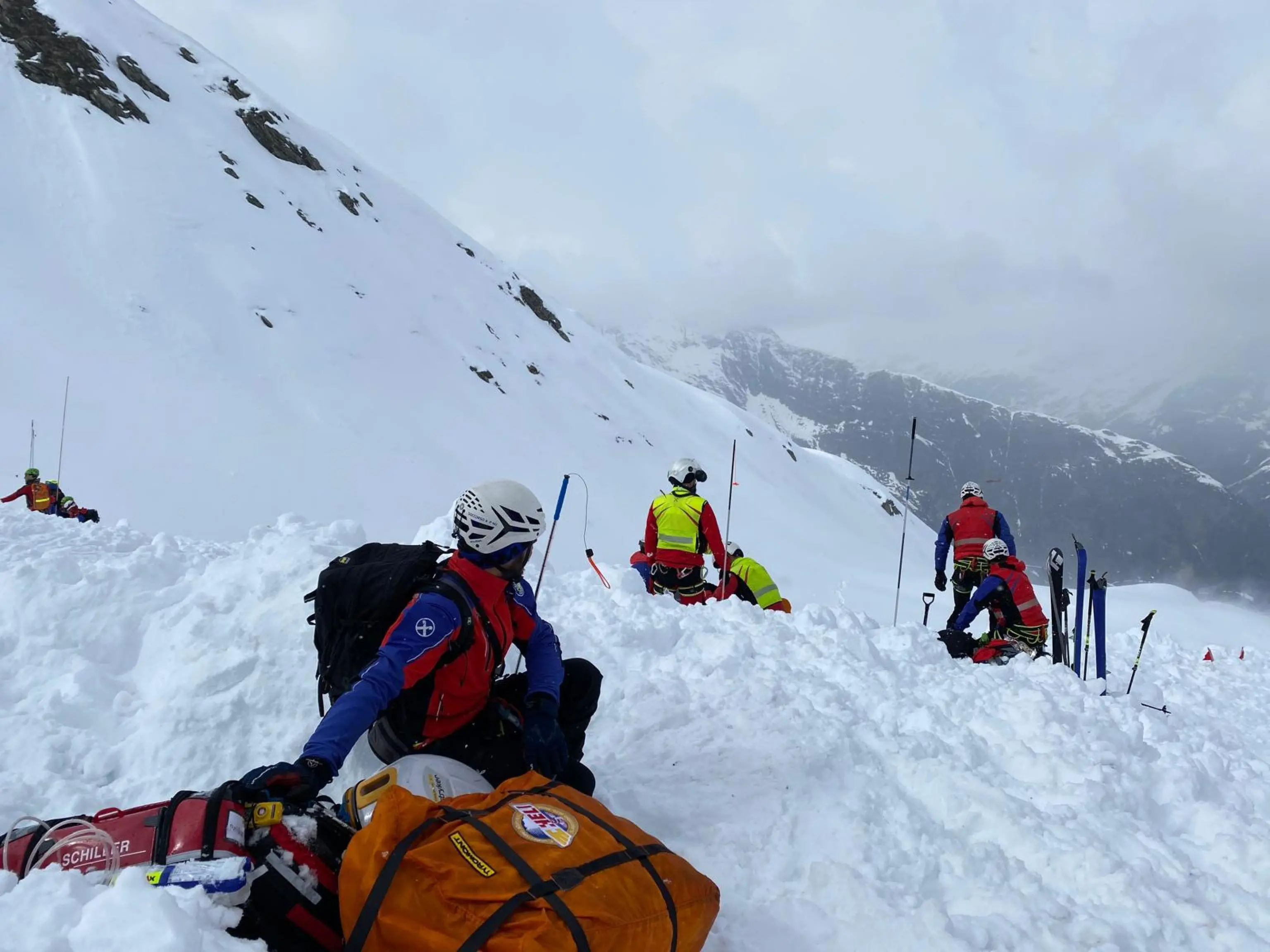 Valanga in Val Ridanna, i soccorsi