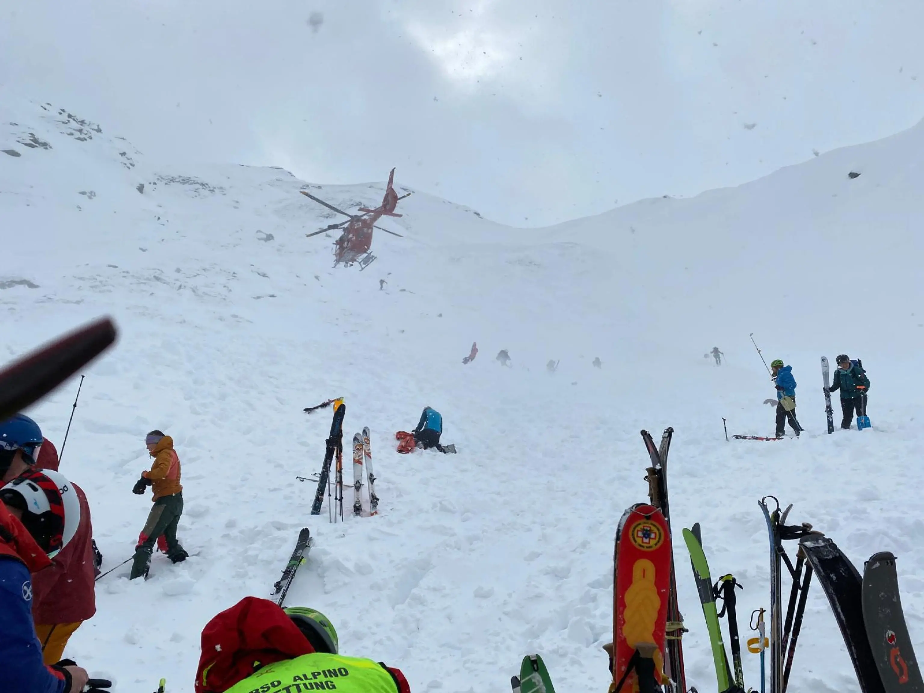 Valanga in Val Ridanna, i soccorsi