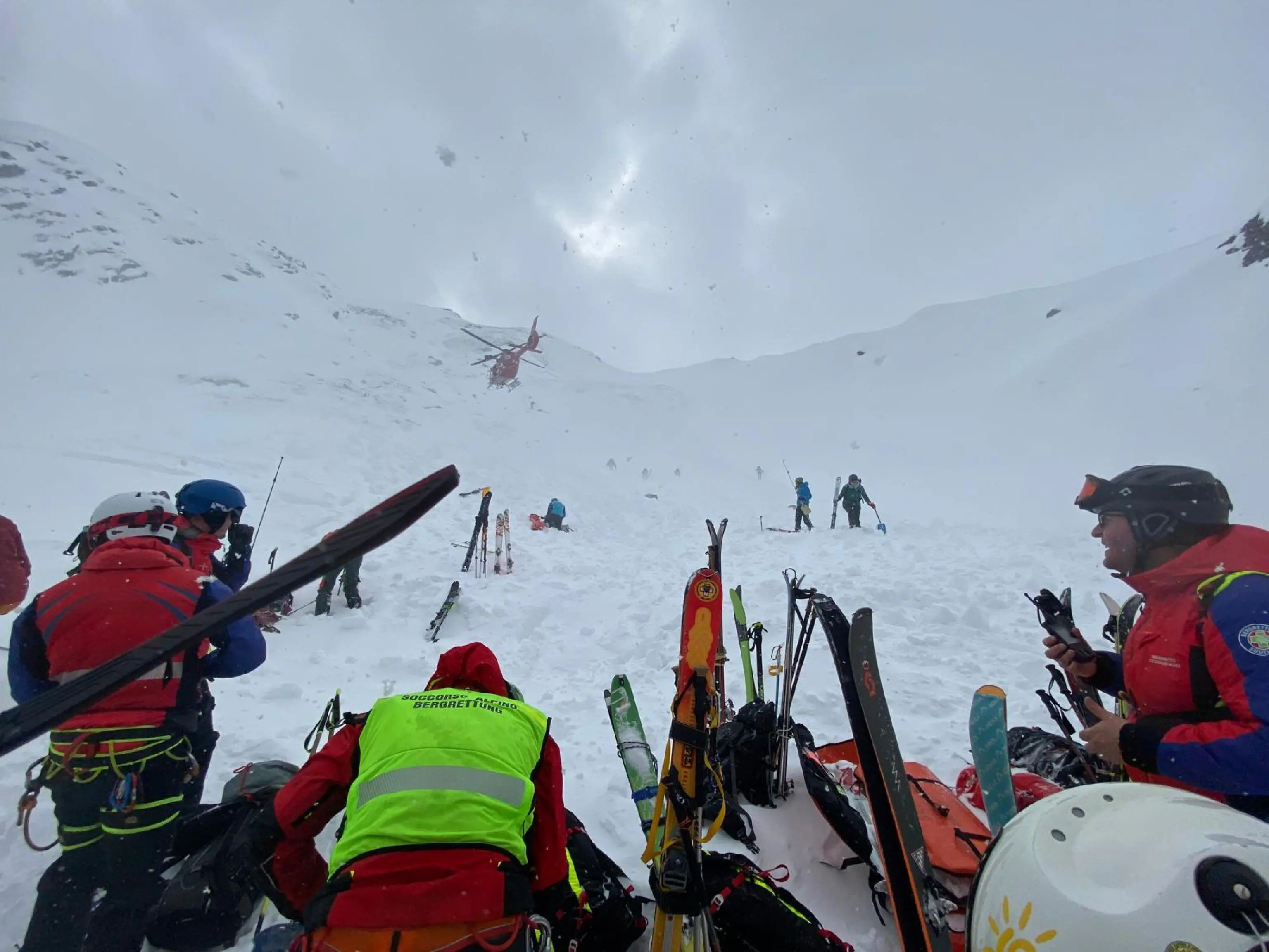 Valanga in Val Ridanna, i soccorsi