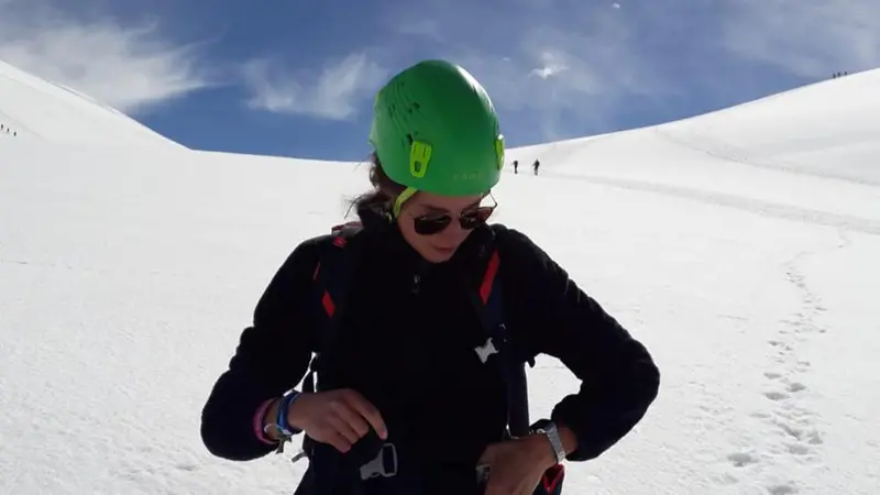 Laura Santino in montagna