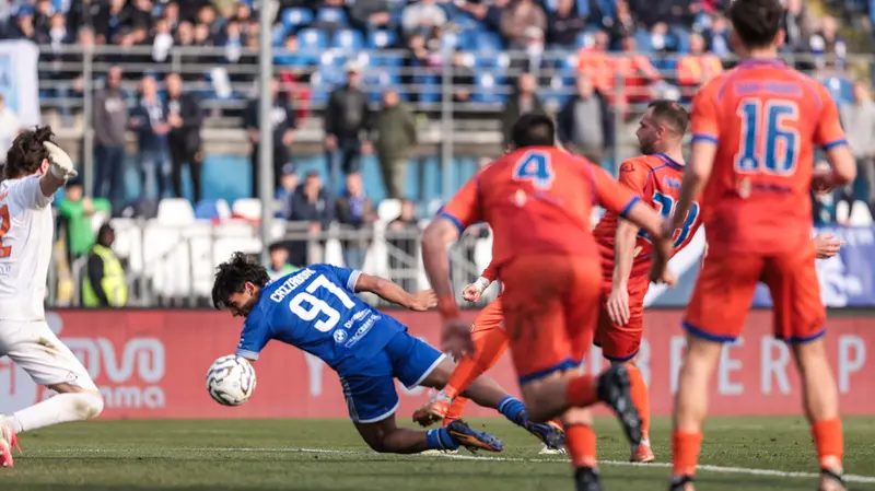 L'occasione di Cazzadori al 90' con l'Ospitaletto