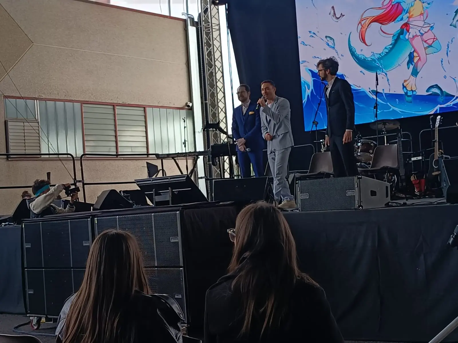 Ed Westwick sul palco del Gardacon