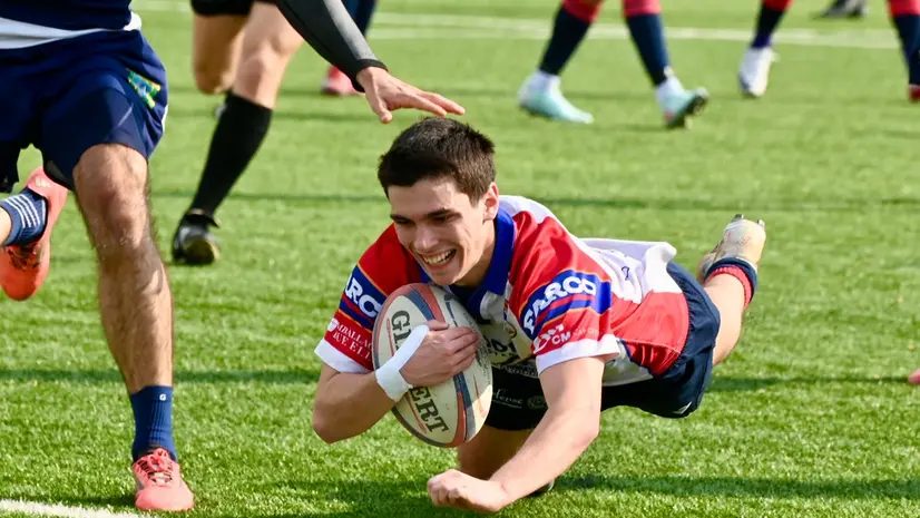 Il Rovato in meta - Foto Stefano Delfrate