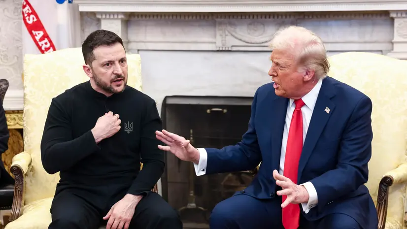 Il presidente ucraino Zelensky e quello americano Trump alla Casa Bianca - Foto Ansa © www.giornaledibrescia.it