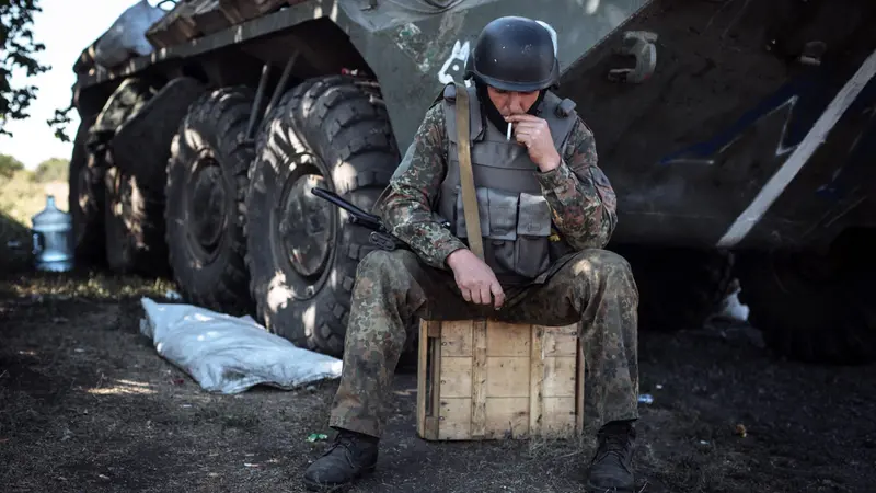 Un soldato ucraino - Foto Ansa © www.giornaledibrescia.it