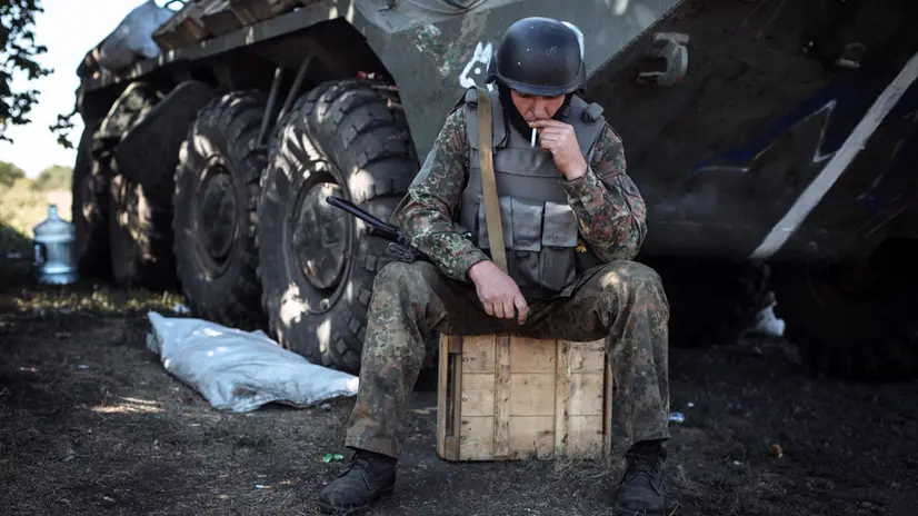 Un soldato ucraino - Foto Ansa © www.giornaledibrescia.it