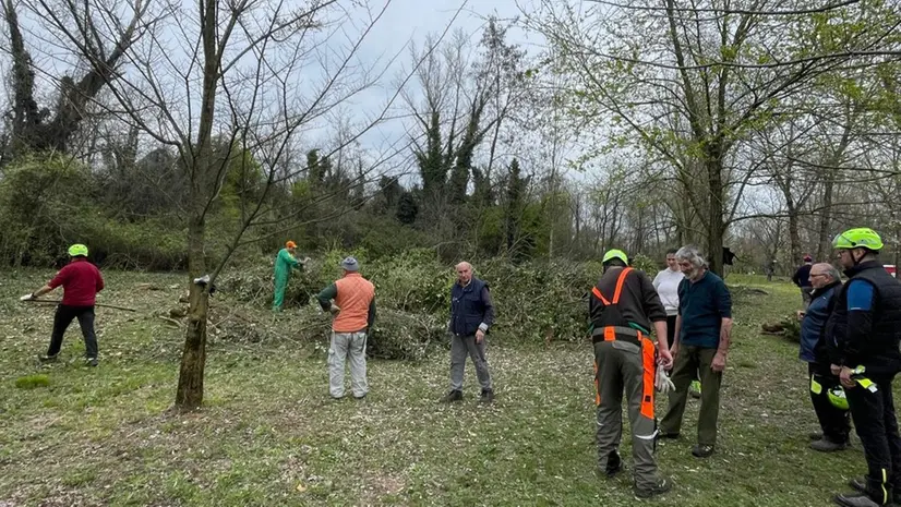 Volontari della cooperativa La Rondine all'opera - © www.giornaledibrescia.it