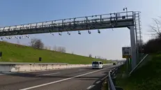 Uno dei portali del sistema free flow in Corda Molle