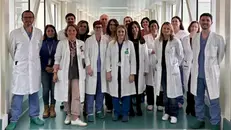 Alcuni componenti del team guidato dal dottor Quaglia