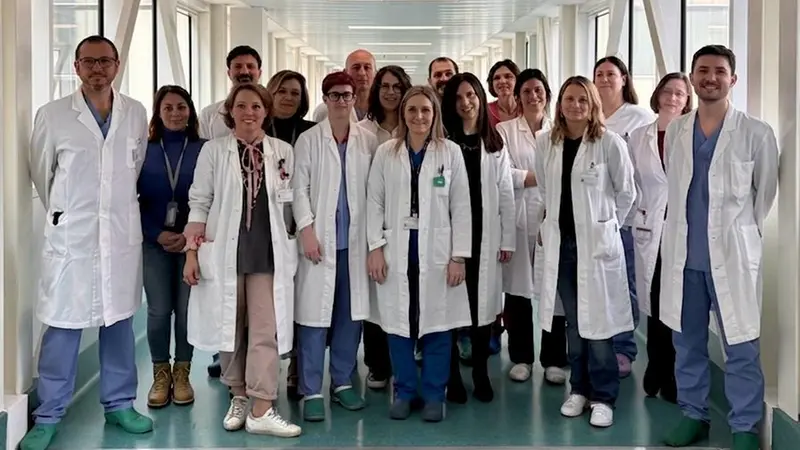 Alcuni componenti del team guidato dal dottor Quaglia