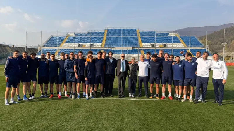 Uno scatto a margine della visita - Media house Union Brescia