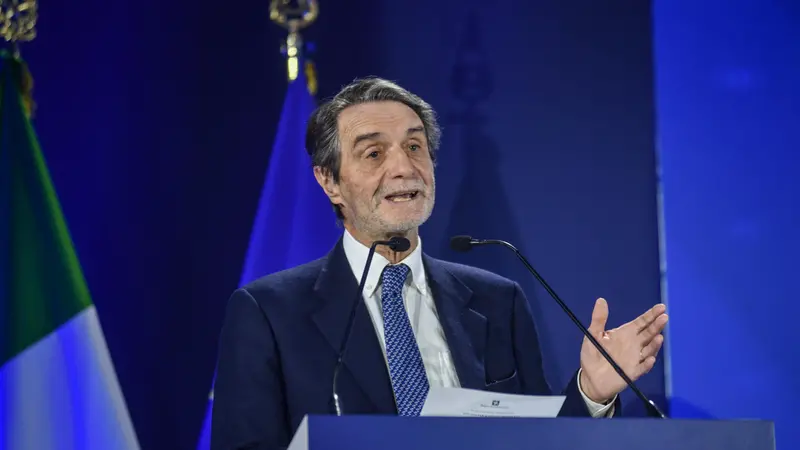 Il presidente Attilio Fontana - Foto Ansa © www.giornaledibrescia.it