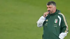 Il commissario tecnico della Nazionale Gennaro Gattuso - Foto Ansa © www.giornaledibrescia.it