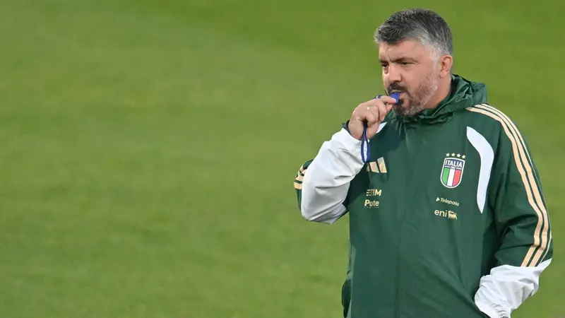 Il commissario tecnico della Nazionale Gennaro Gattuso - Foto Ansa © www.giornaledibrescia.it