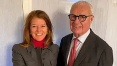 La presidente Elisabetta Vasco con il vicepresidente Andrea Bonetti - © www.giornaledibrescia.it