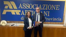 La presidente Elena Calvetti e il prefetto Andrea Polichetti