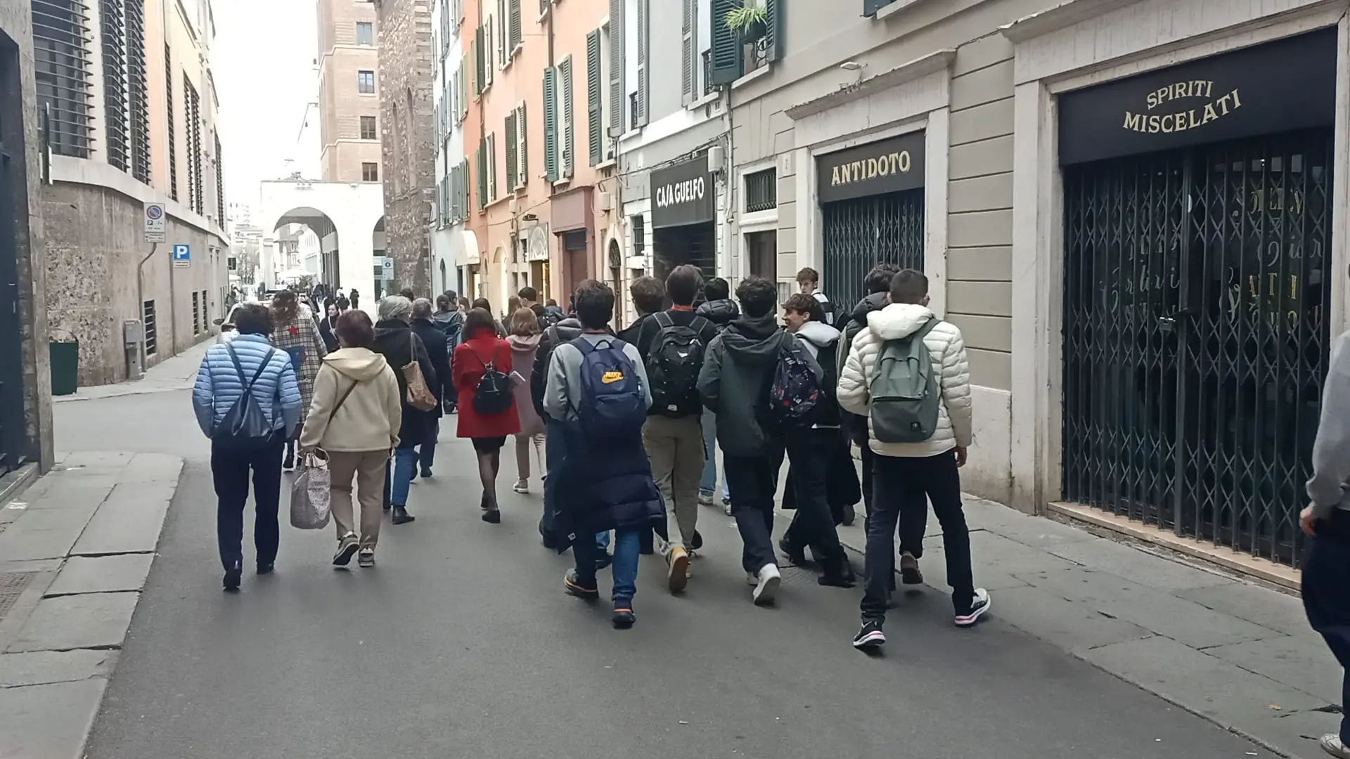 Dantedì, i ragazzi del Calini nella chiesa di San Francesco