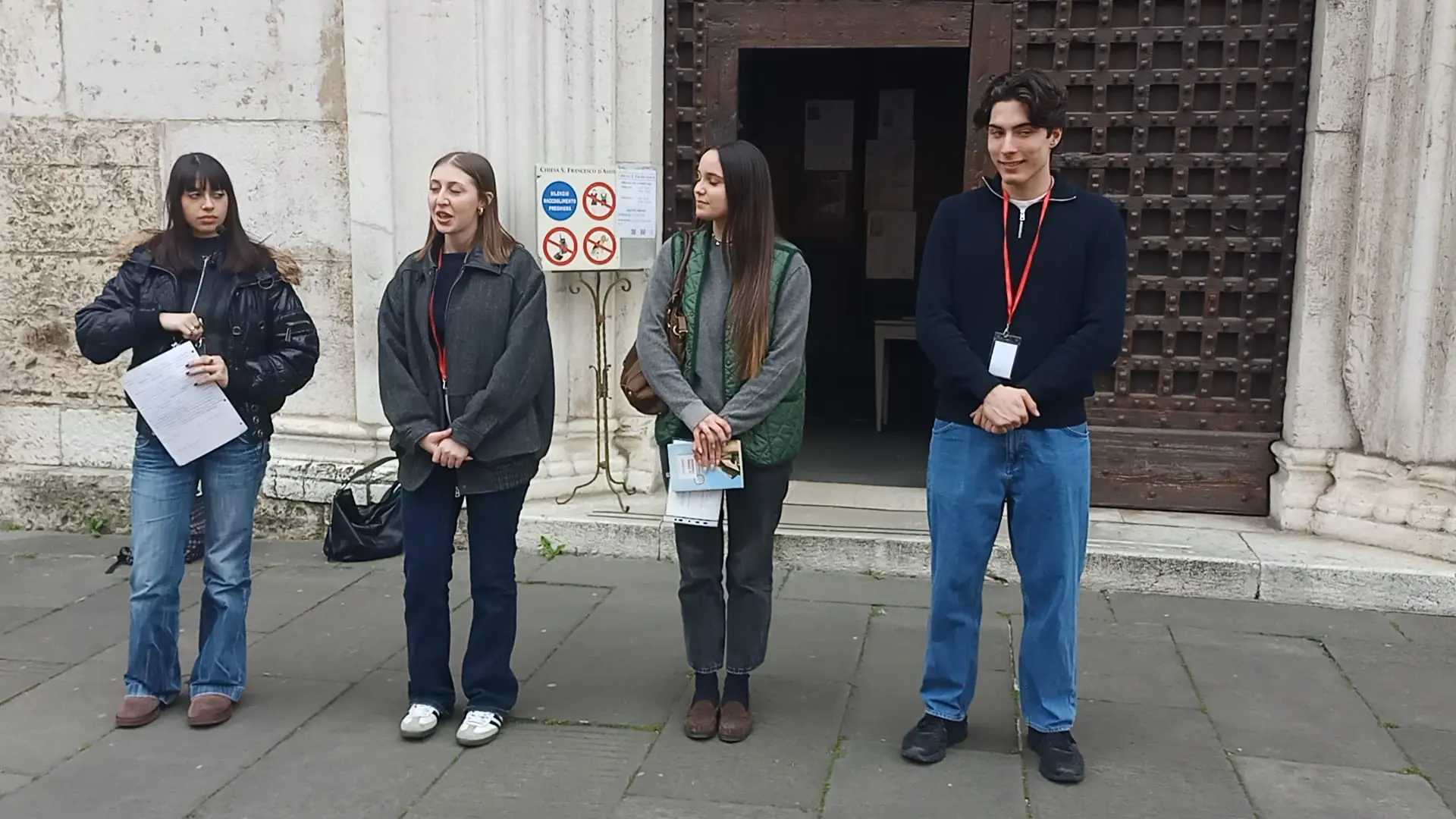 Dantedì, i ragazzi del Calini nella chiesa di San Francesco