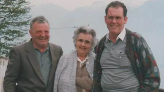 Pietro Agliardi con la moglie Iside e Tiede Oetzel