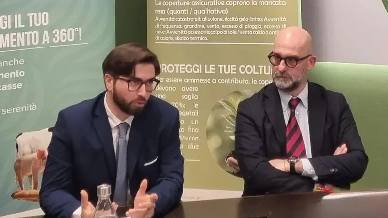 Il presidente di Condifesa Lombardia Nord Est, Giovanni Martinelli e Alessandro Iengo