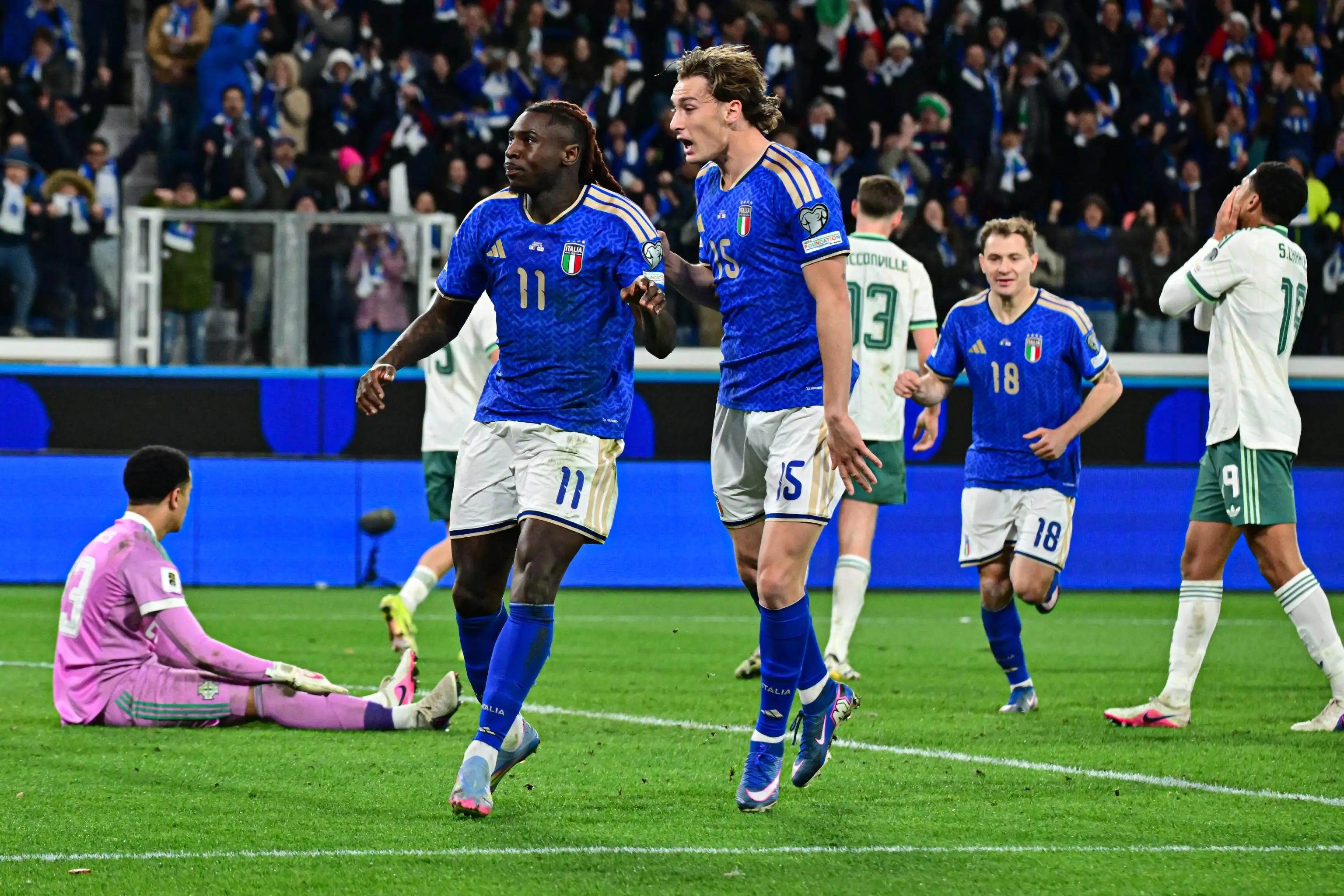 Mondiali, Italia-Irlanda del Nord: gli scatti del match