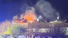 L'incendio a Puegnago