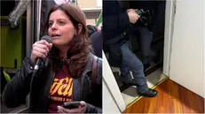 L'eurodeputata Salis e le forze dell'ordine nella sua camera d'albergo - Foto Ansa/Instagram