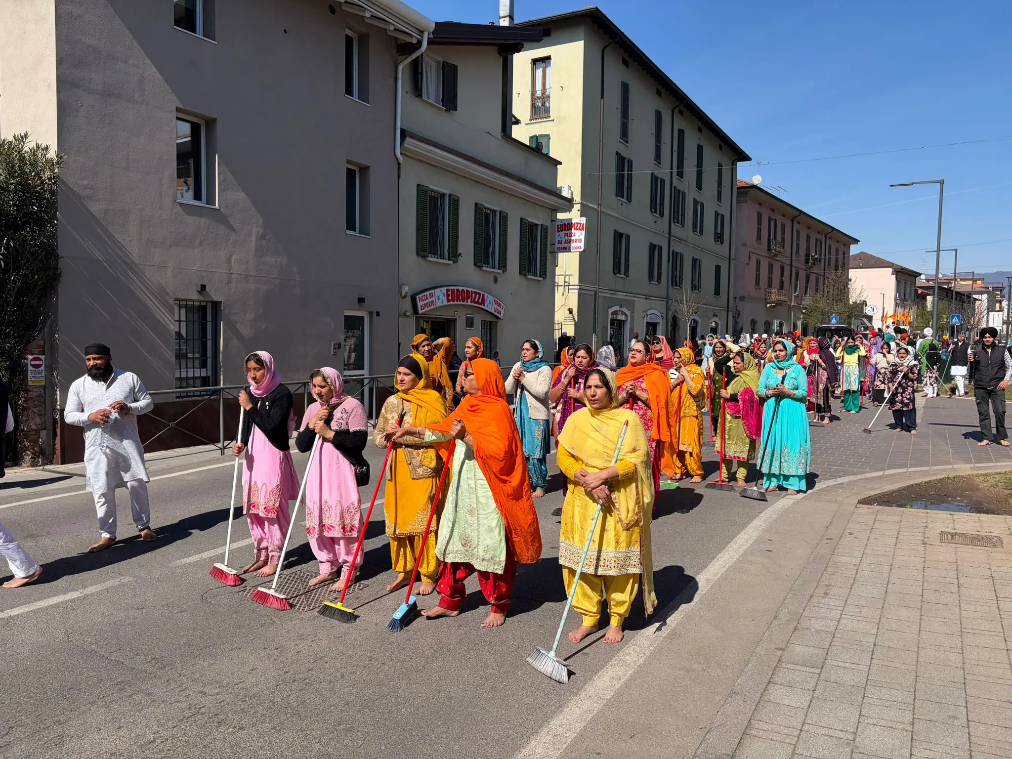 Il corteo Sikh a Brescia