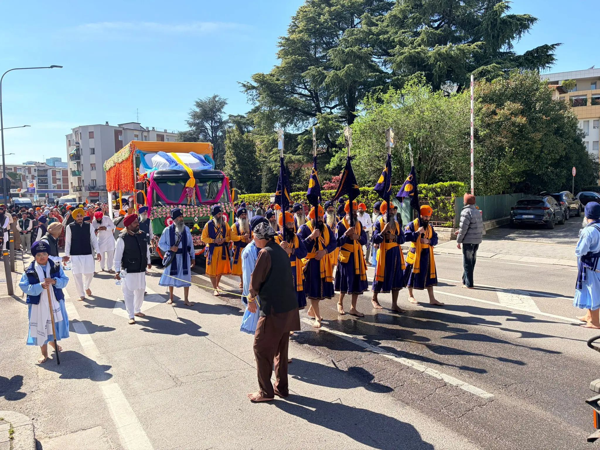 Il corteo Sikh a Brescia