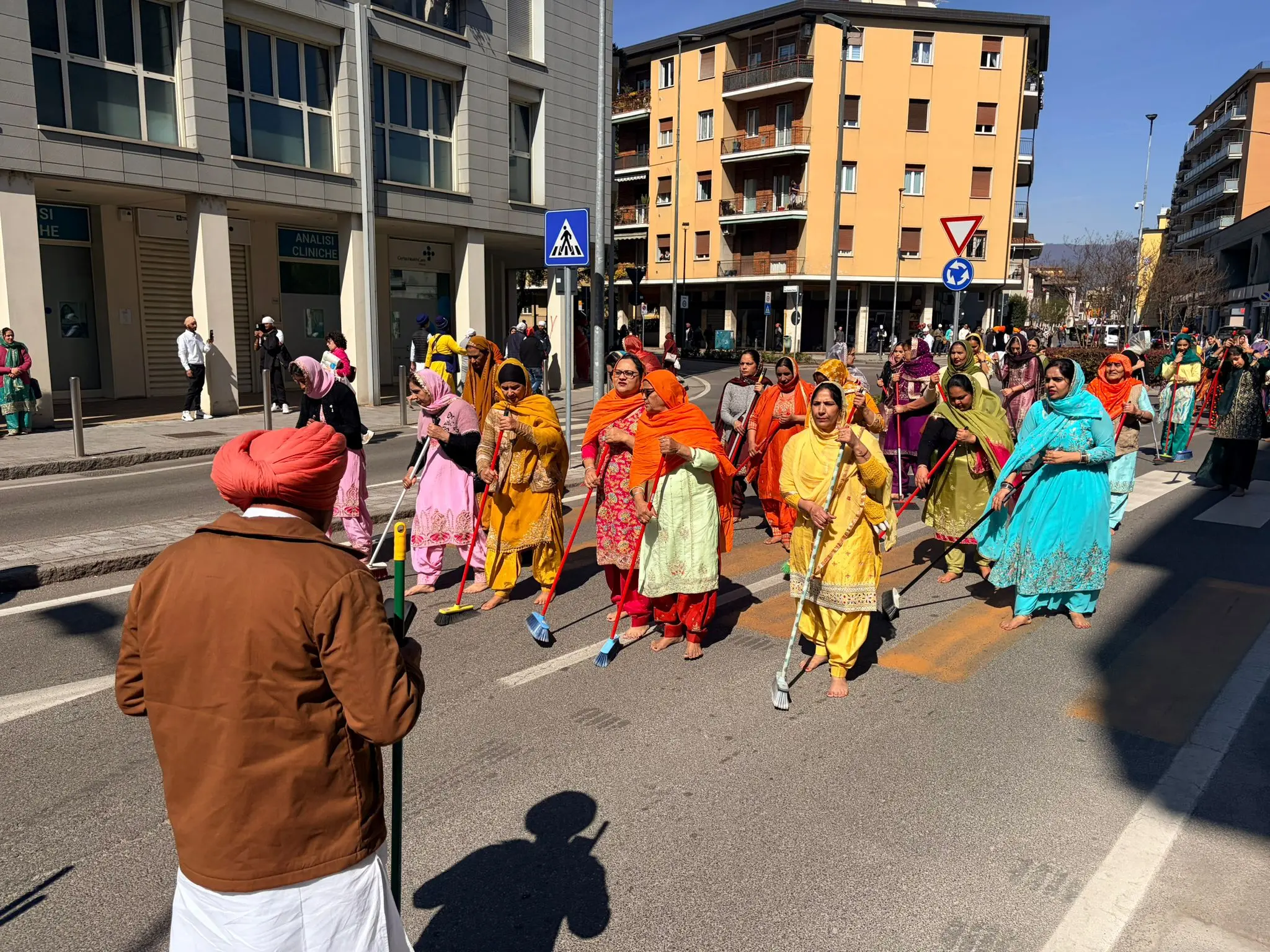 Il corteo Sikh a Brescia