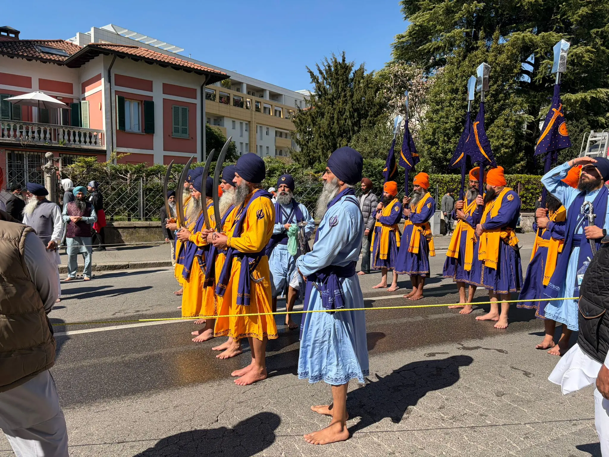 Il corteo Sikh a Brescia