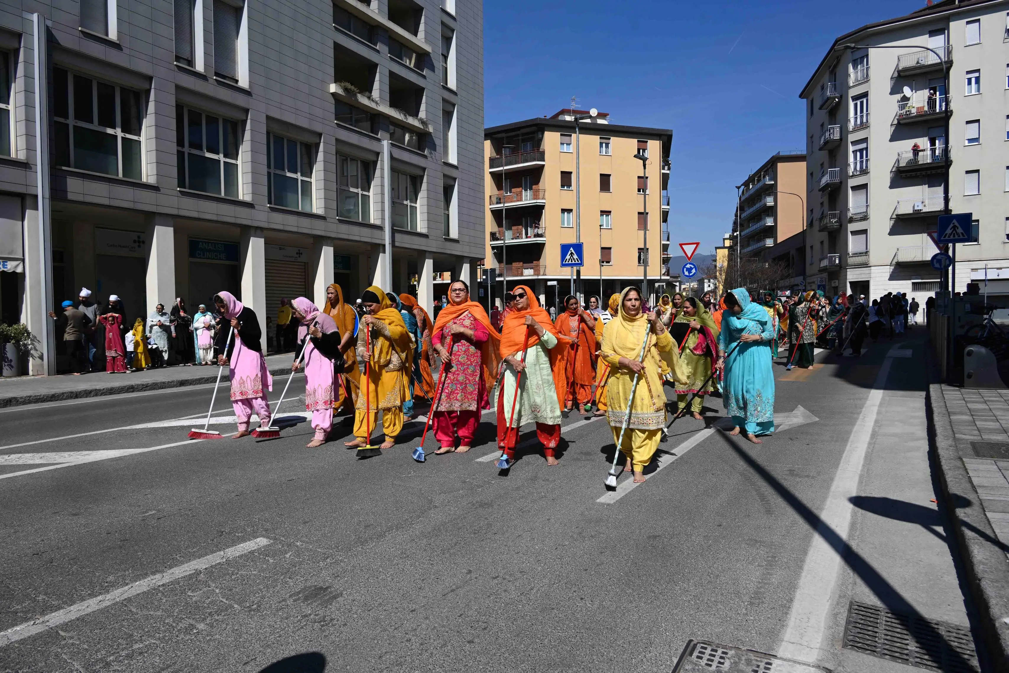 Il corteo Sikh a Brescia