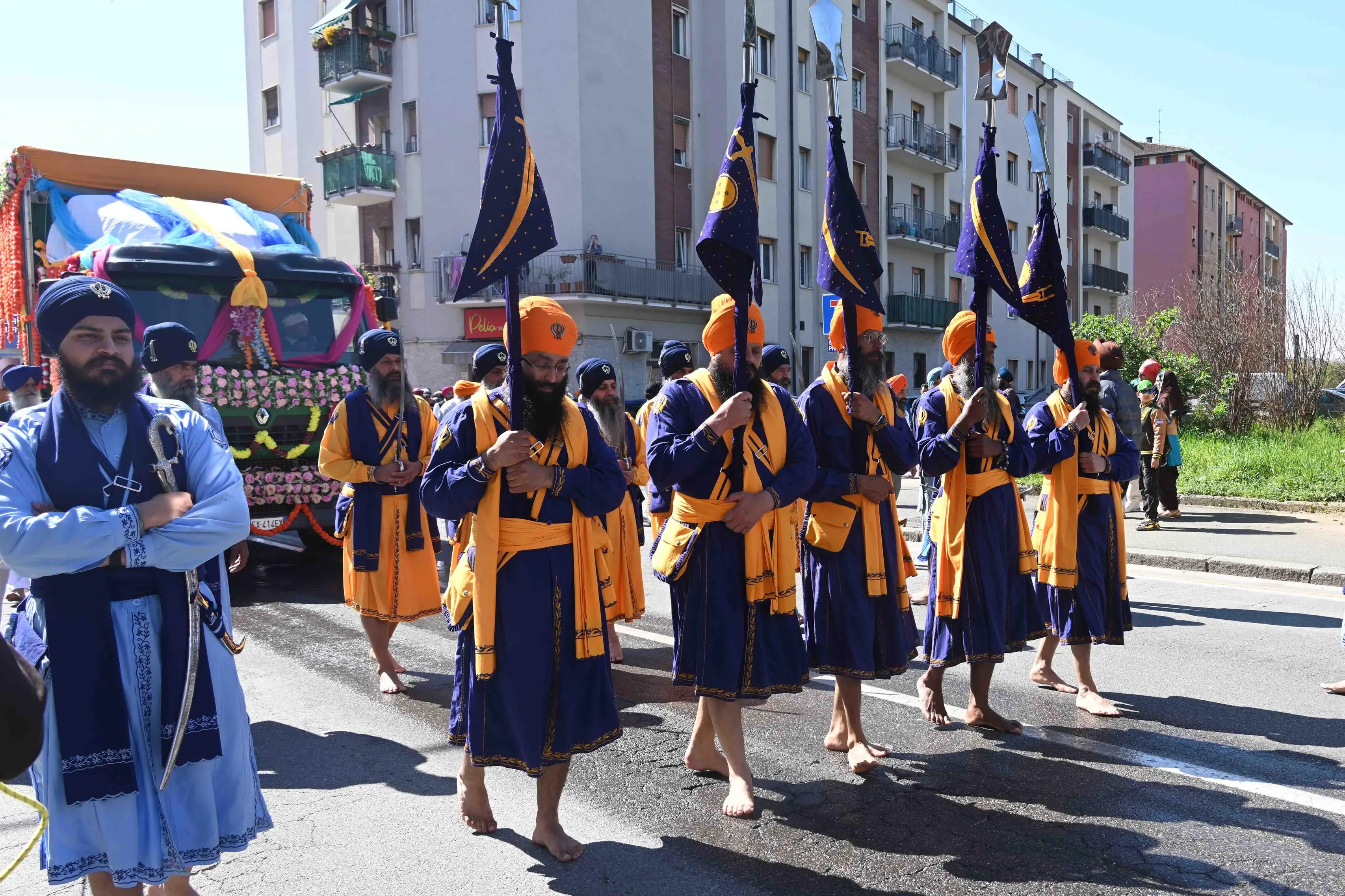 Il corteo Sikh a Brescia