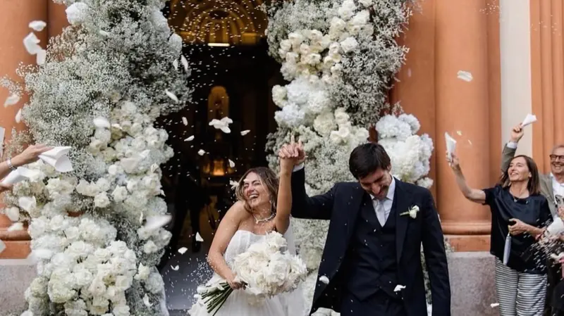 Sandro Tonali e il matrimonio con la bresciana Giulia Pastore (da Instagram)