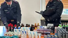 I prodotti sequestrati - © www.giornaledibrescia.it