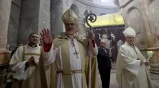 La polizia di Israele impedisce al cardinale Pizzaballa di entrare al Santo Sepolcro - Ansa © www.giornaledibrescia.it