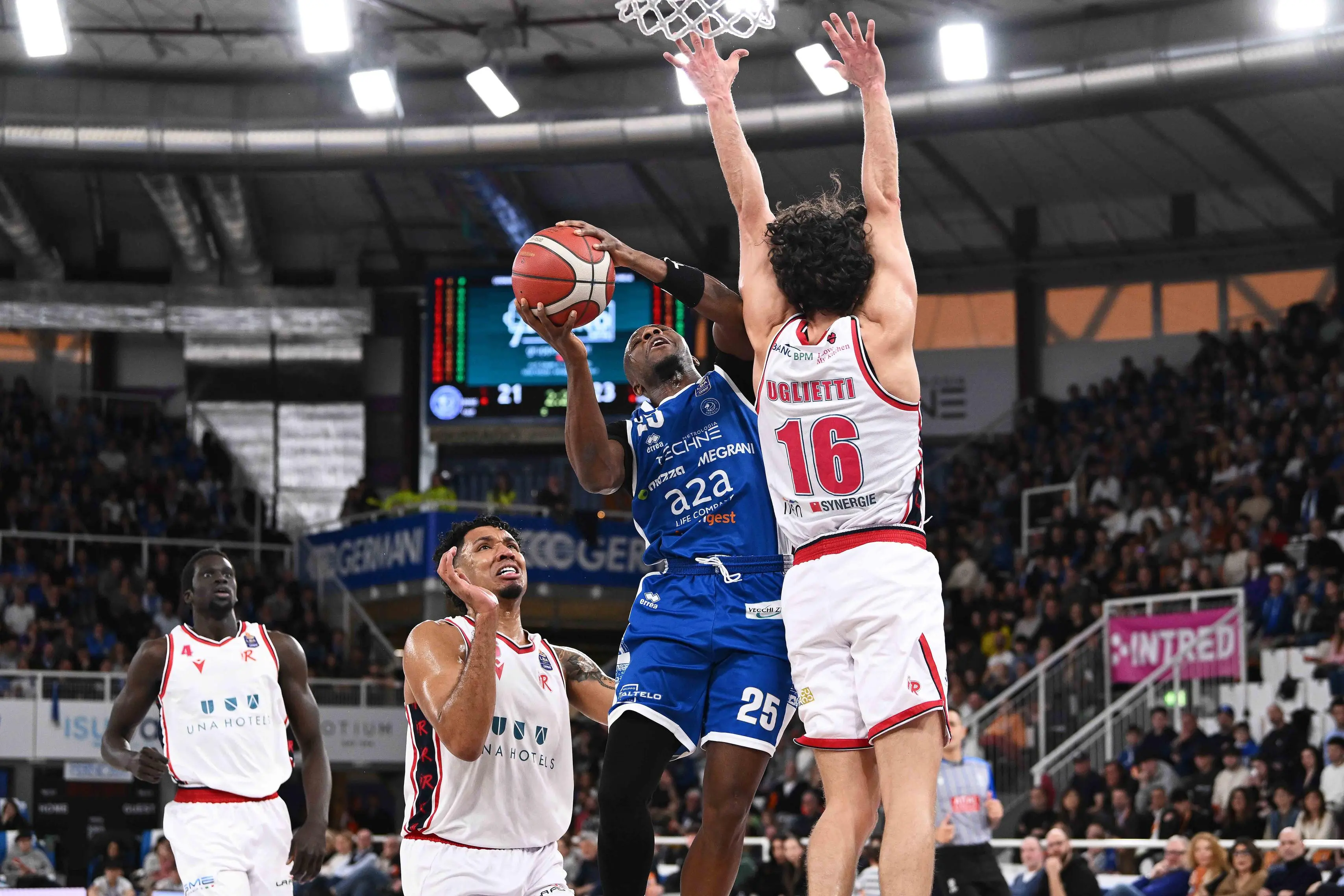 Serie A: le immagini di Germani-Reggio Emilia