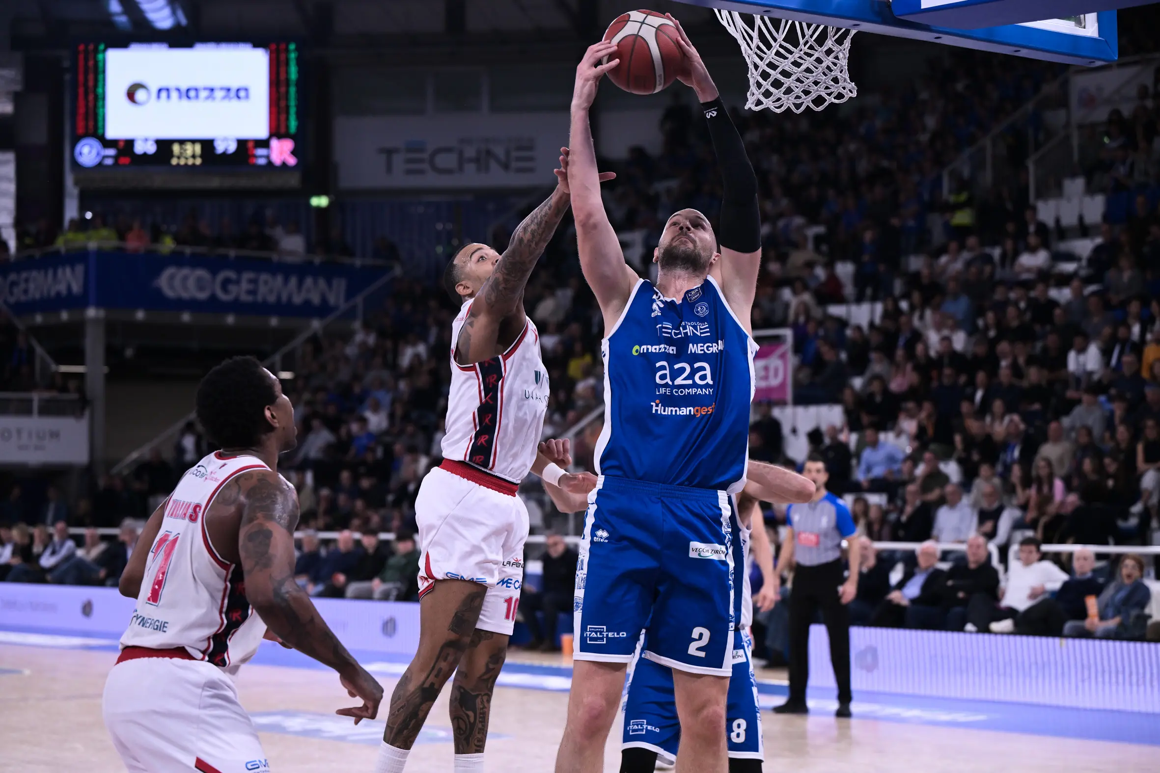 Serie A: le immagini di Germani-Reggio Emilia