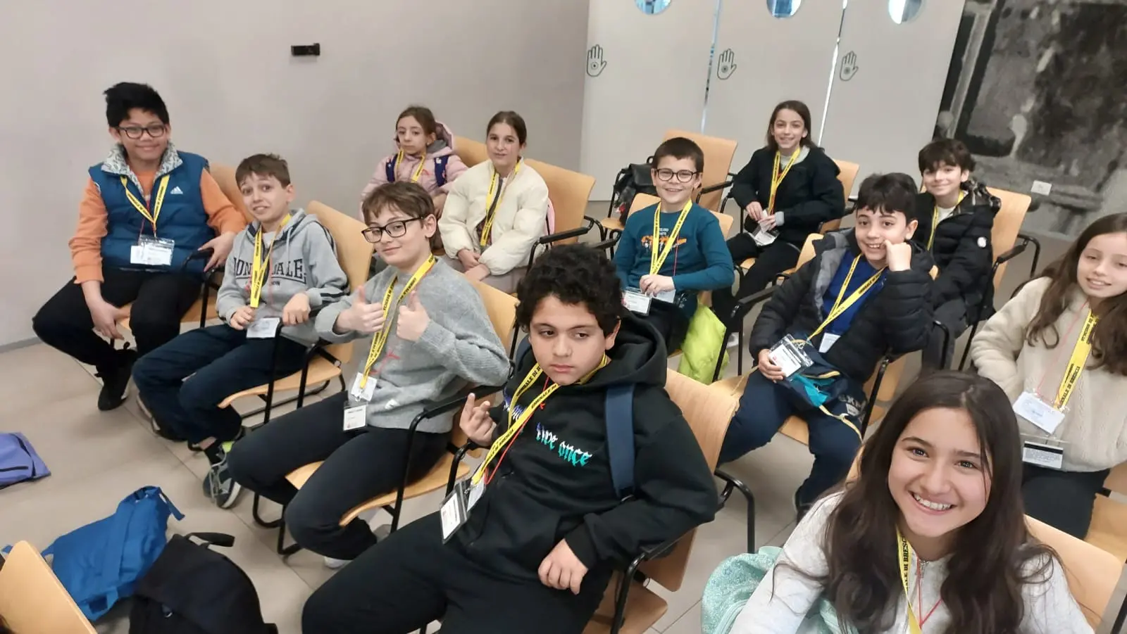 Le classi 5B e 5C della scuola Laini di Desenzano in visita al GdB