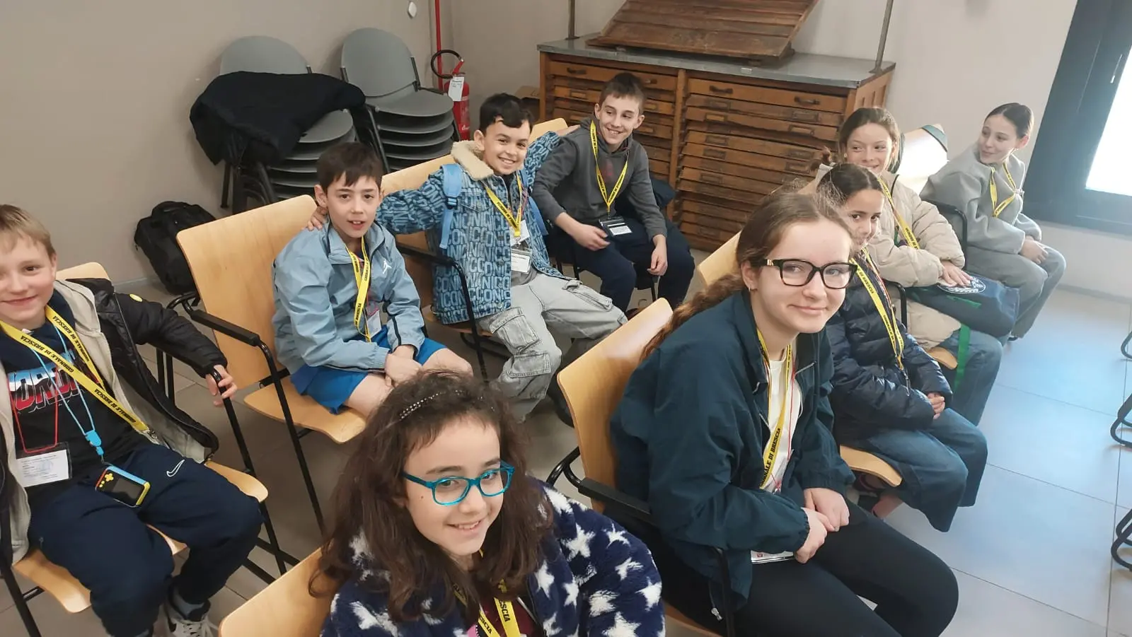 Le classi 5B e 5C della scuola Laini di Desenzano in visita al GdB